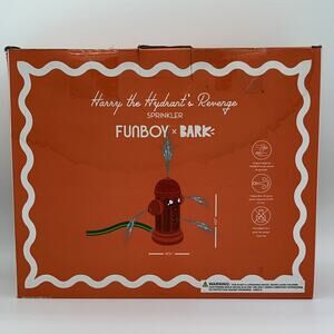 Funboy x Bark "Harry The Hydrant's Revenge" Inflatable Sprinkler 21" x 37" NEW!